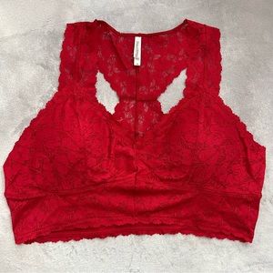 Zenana Outfitters plus size 3X Red Bralette New